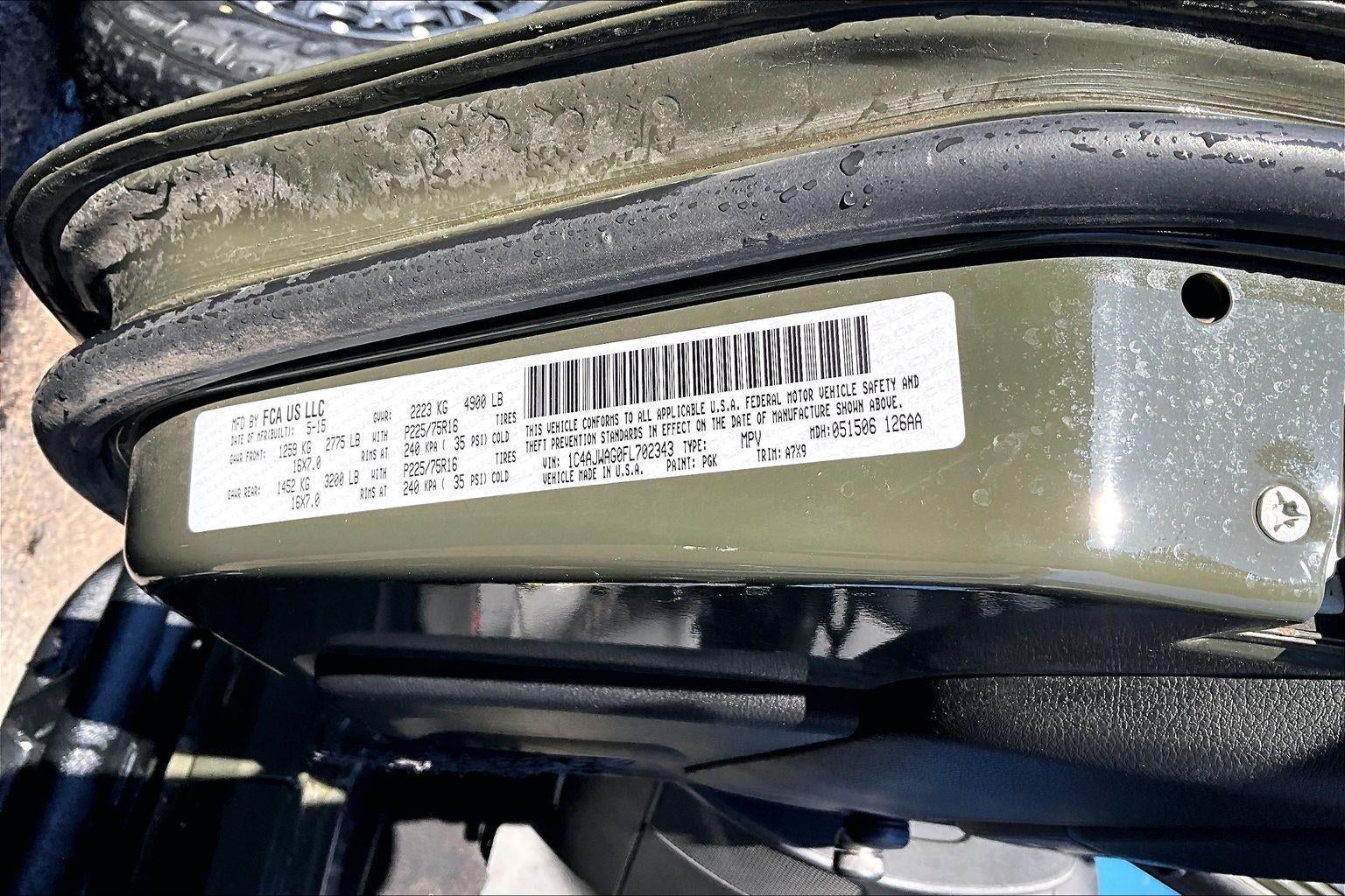 2015 Jeep Wrangler Sport