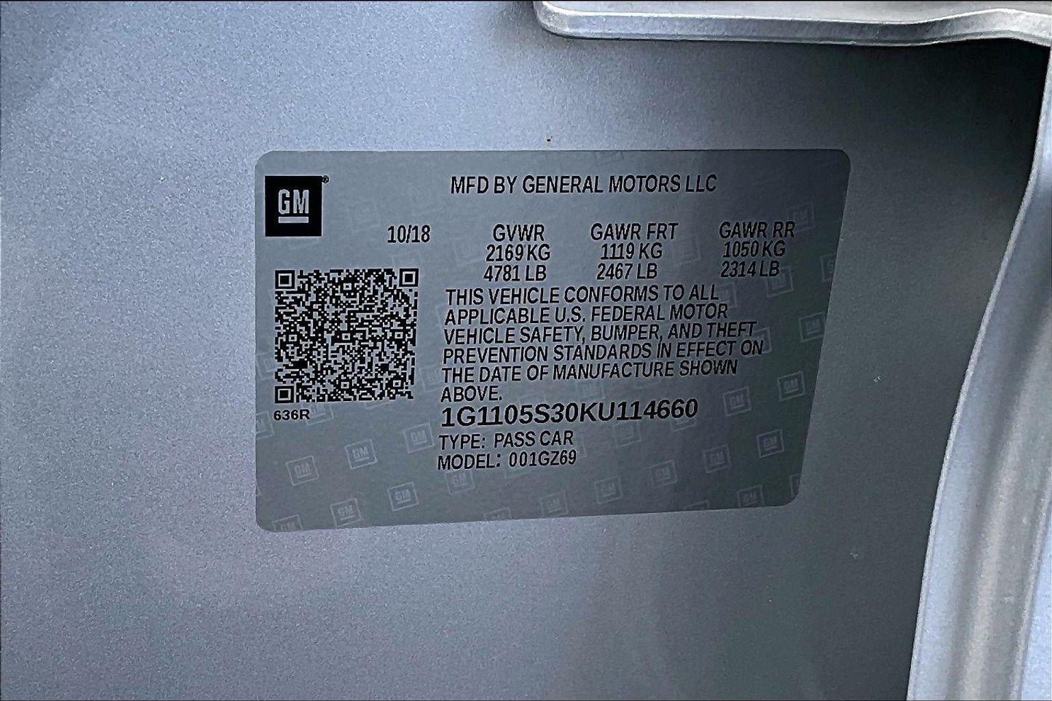 2019 Chevrolet Impala Premier