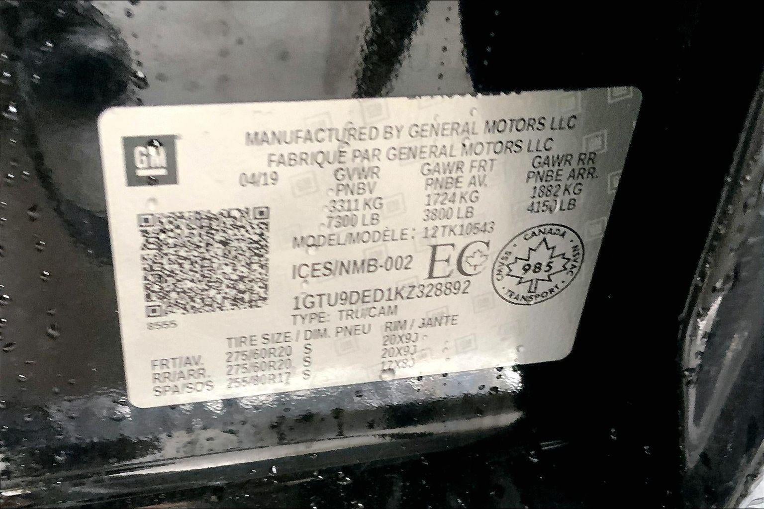 2019 GMC Sierra 1500 SLT