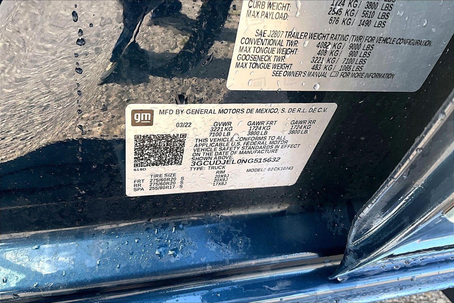 2022 Chevrolet Silverado 1500 High Country