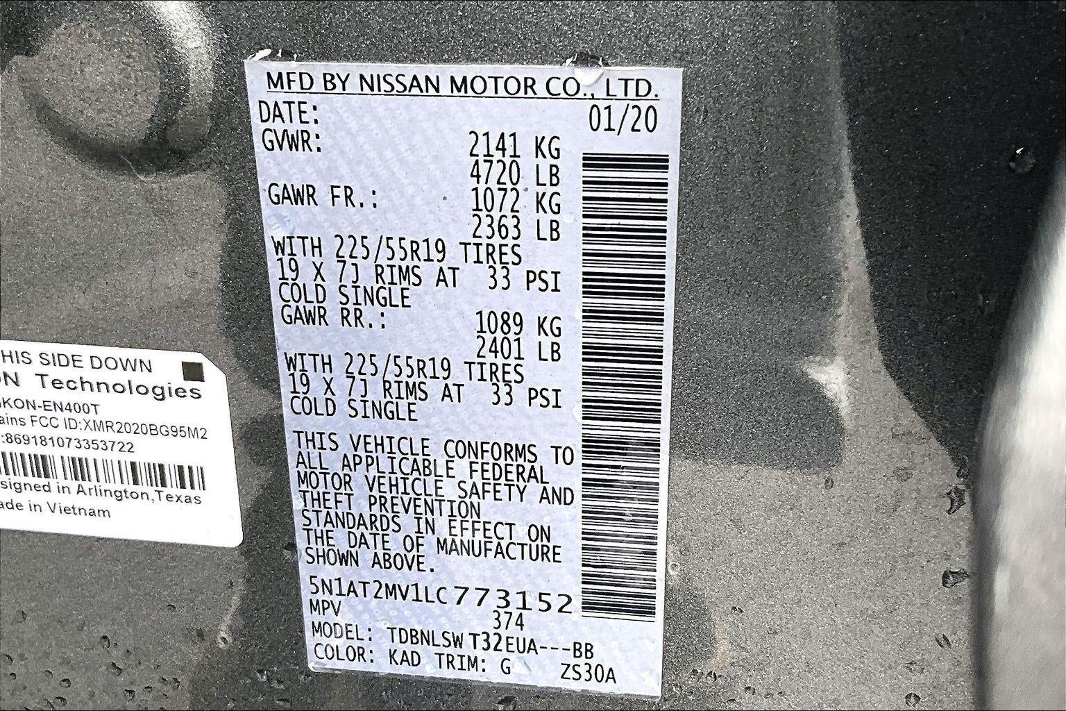 2020 Nissan Rogue SL