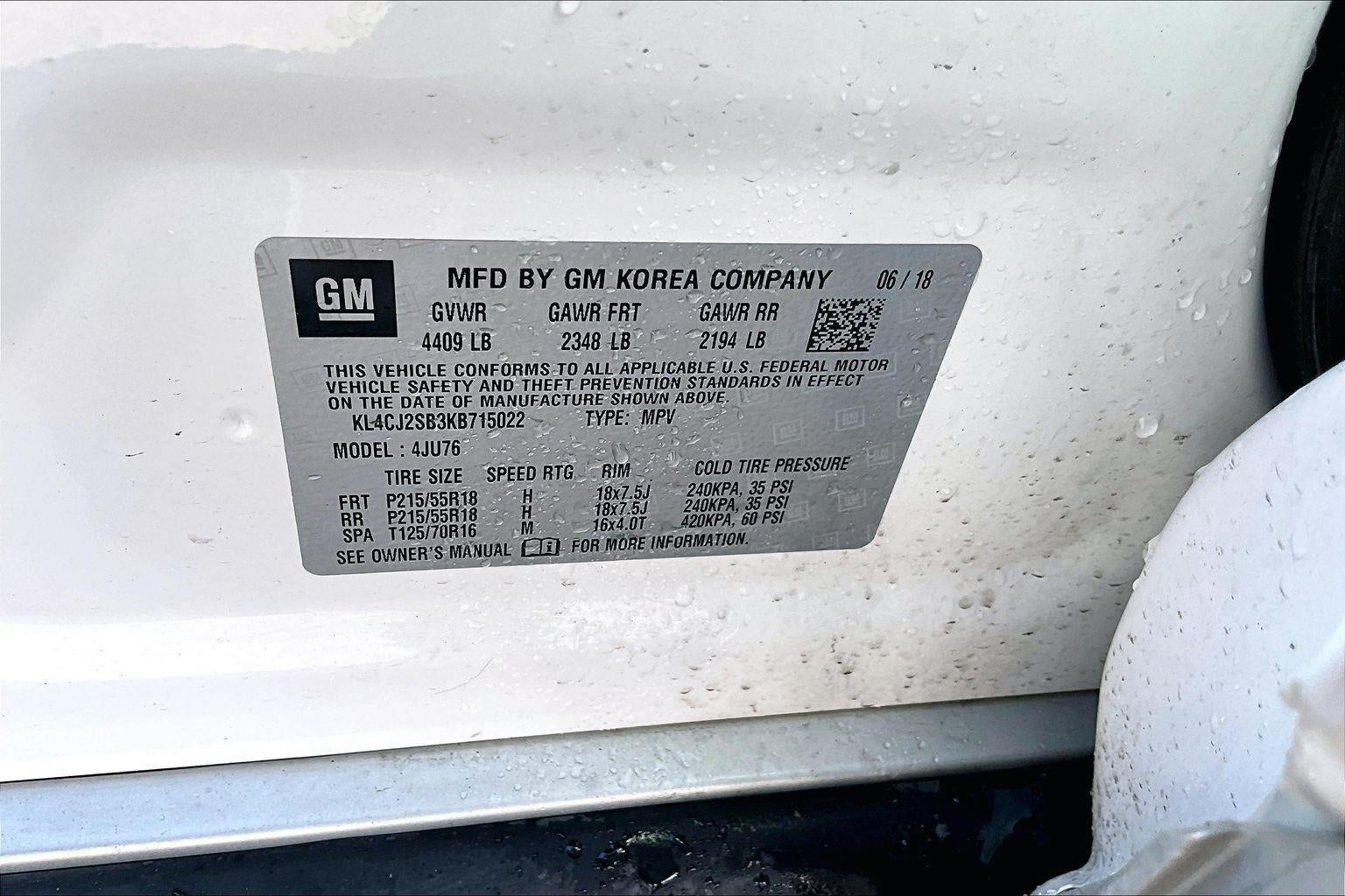 2019 Buick Encore Sport Touring