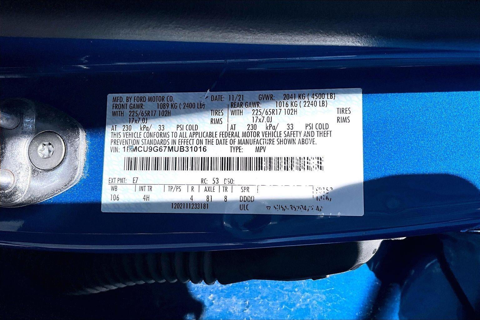2021 Ford Escape SE