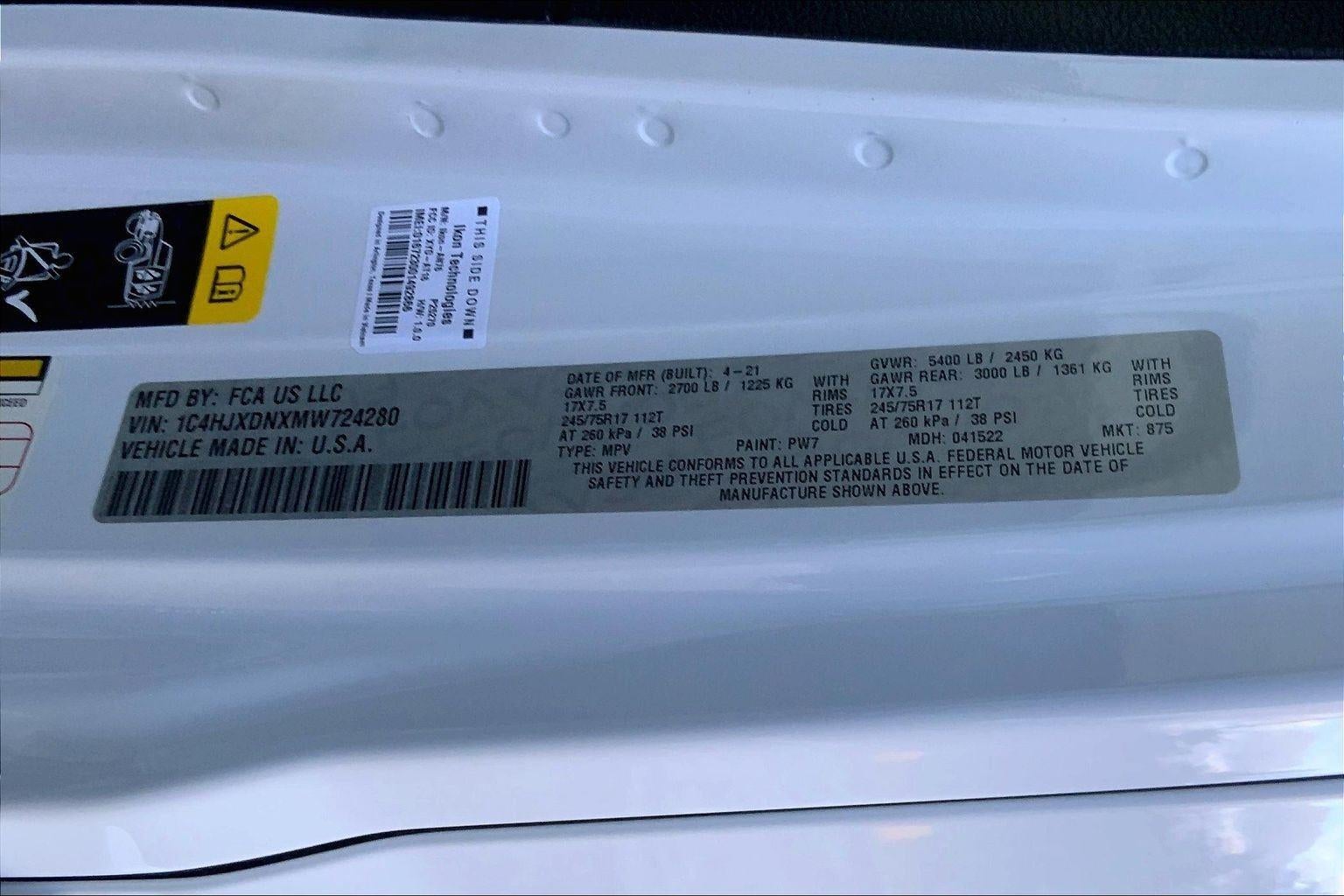 2021 Jeep Wrangler Unlimited Sport S