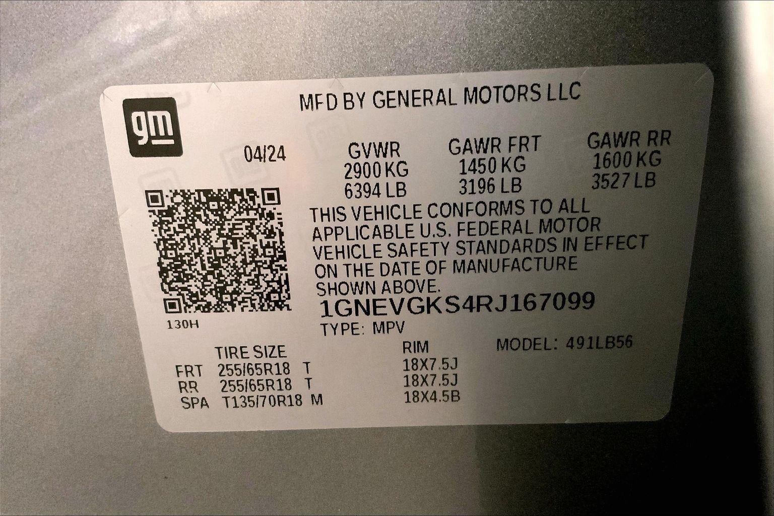 2024 Chevrolet Traverse LT