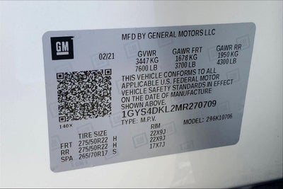 2021 Cadillac Escalade Premium Luxury Platinum