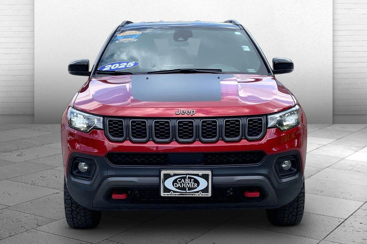 Used 2025 Jeep Compass Trailhawk with VIN 3C4NJDDN1ST581059 for sale in Kansas City