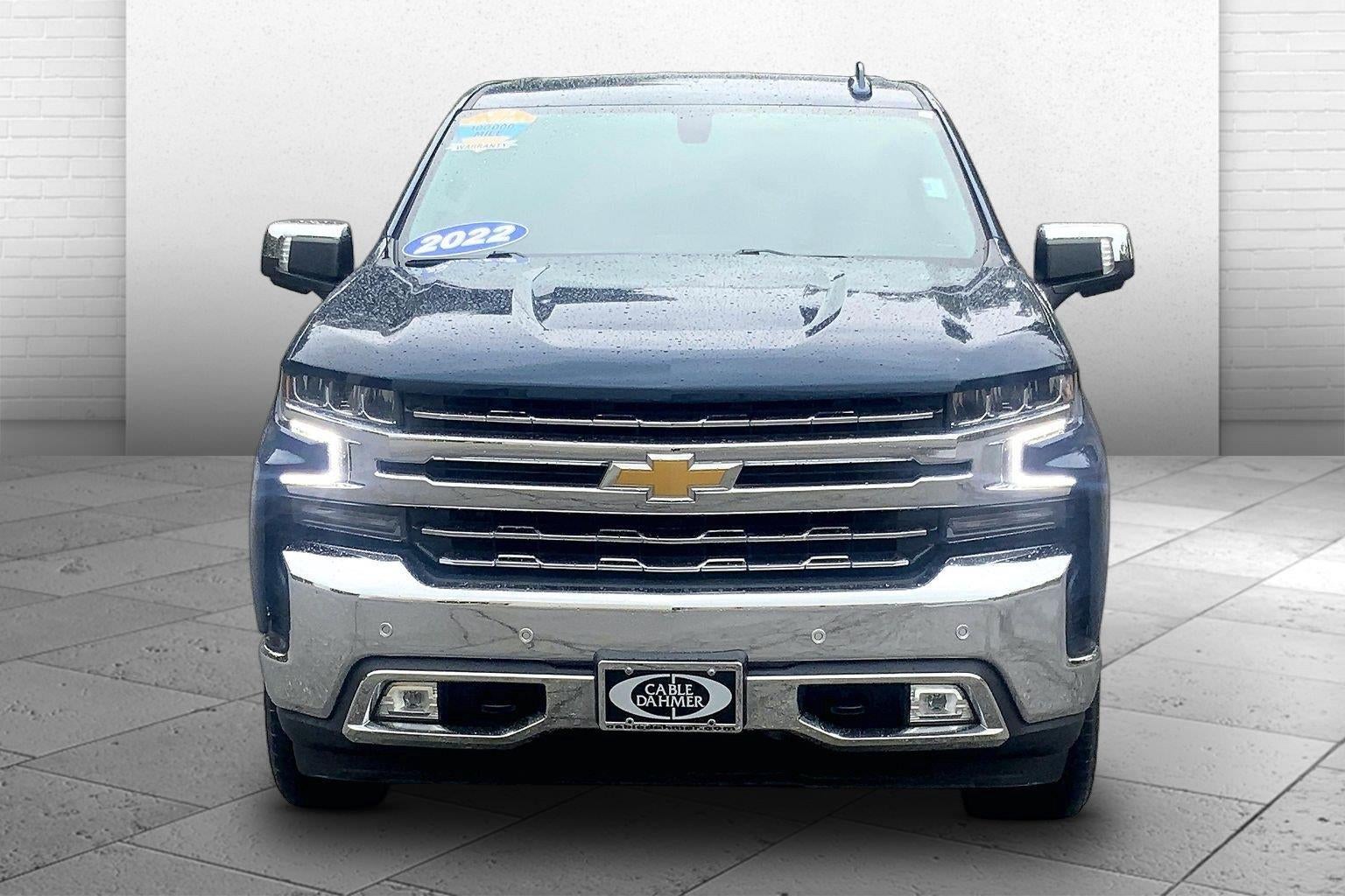 Used 2022 Chevrolet Silverado 1500 Limited LTZ with VIN 3GCUYGED2NG138821 for sale in Kansas City