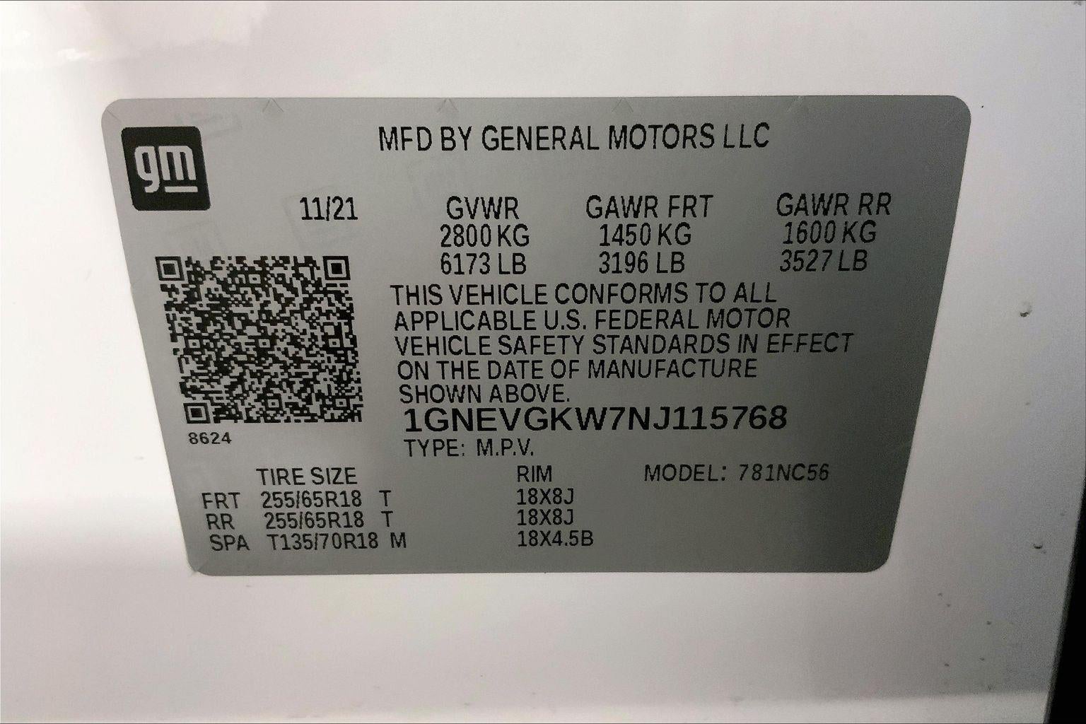 2022 Chevrolet Traverse LT Cloth