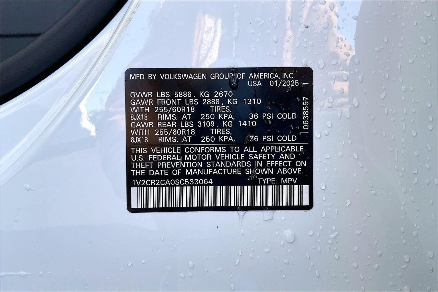 2025 Volkswagen Atlas 2.0T Peak Edition