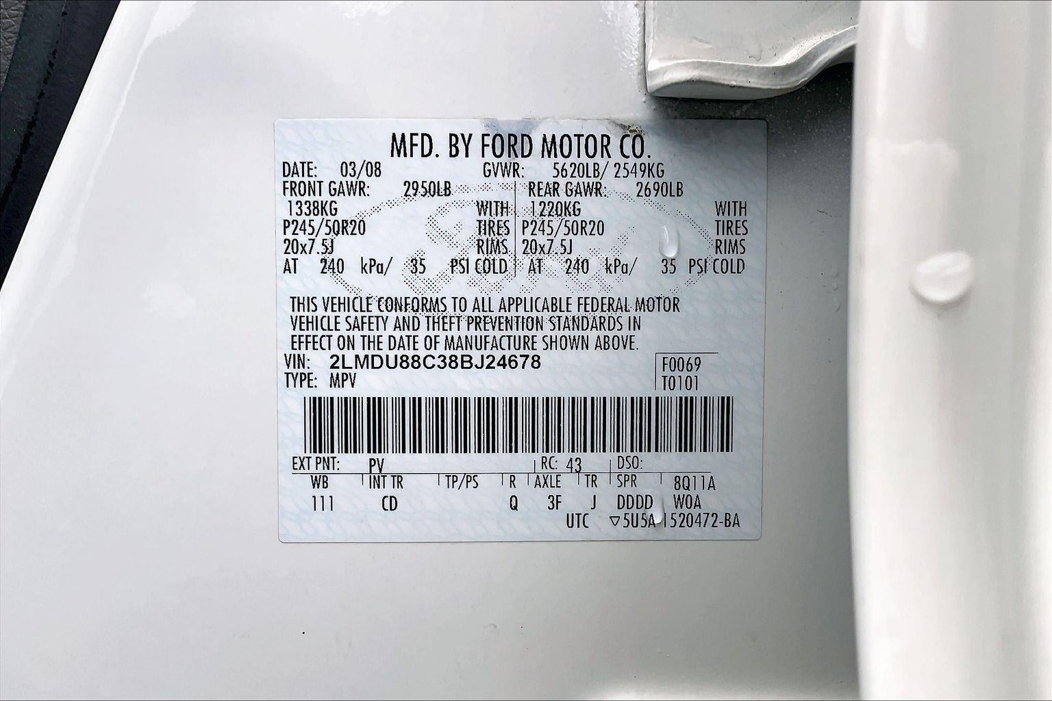 2008 Lincoln MKX 4DR AWD