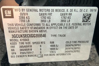 2016 Chevrolet Silverado 1500 LTZ