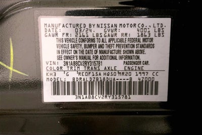 2024 Nissan Sentra SV