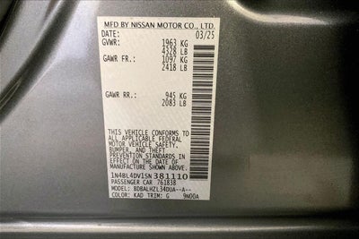 2025 Nissan Altima SV