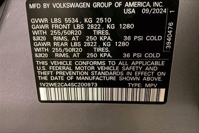 2025 Volkswagen Atlas Cross Sport 2.0T SE w/Technology