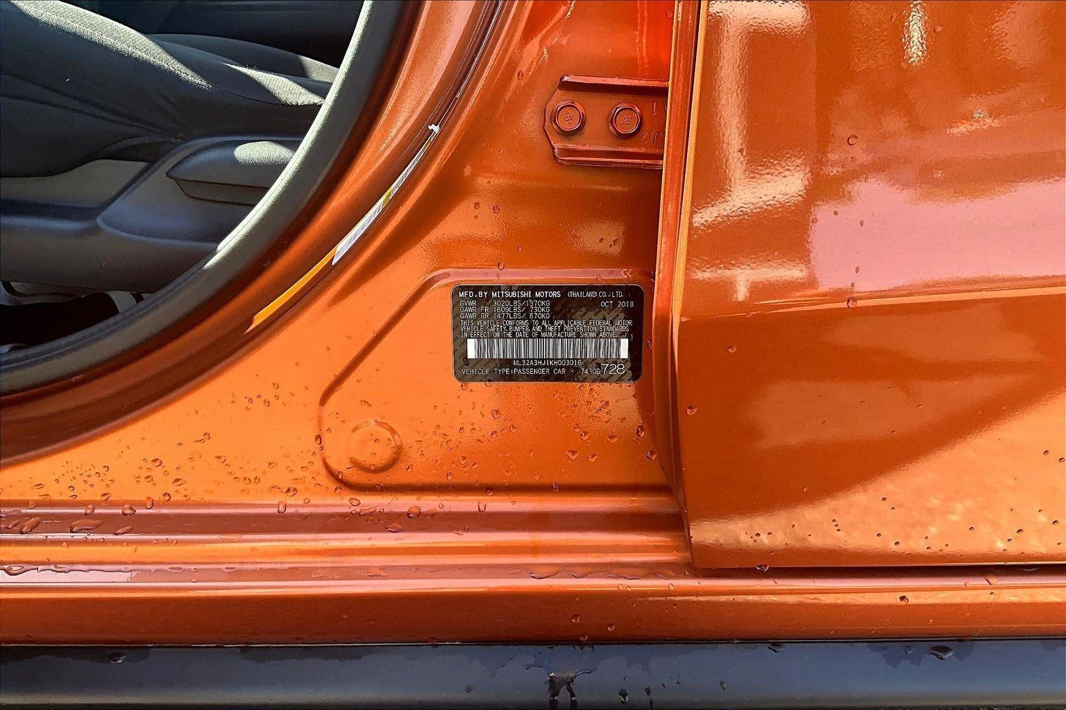 2019 Mitsubishi Mirage ES