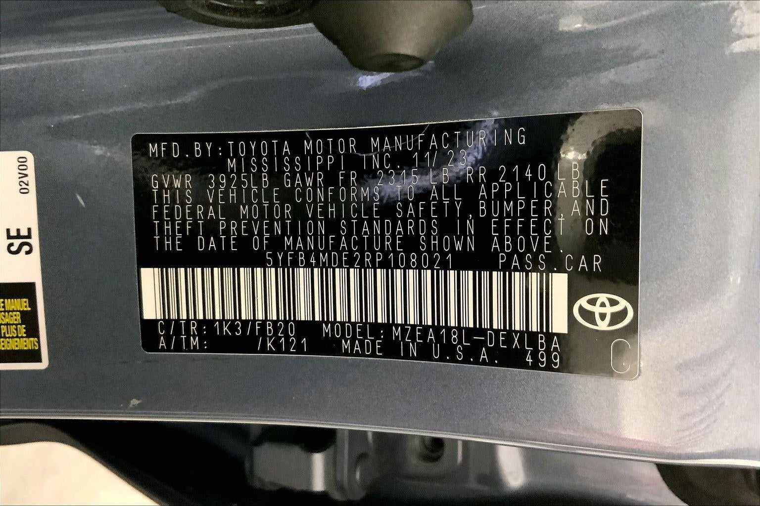 2024 Toyota Corolla LE