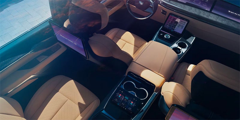 Cadillac Escalade IQ curved 55-inch pillar-to-pillar display and interior