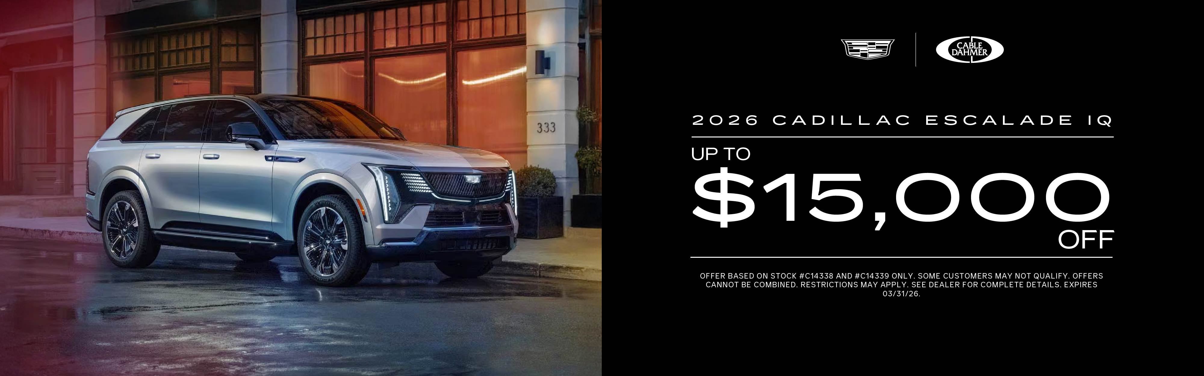 2026 Cadillac Escalade IQ