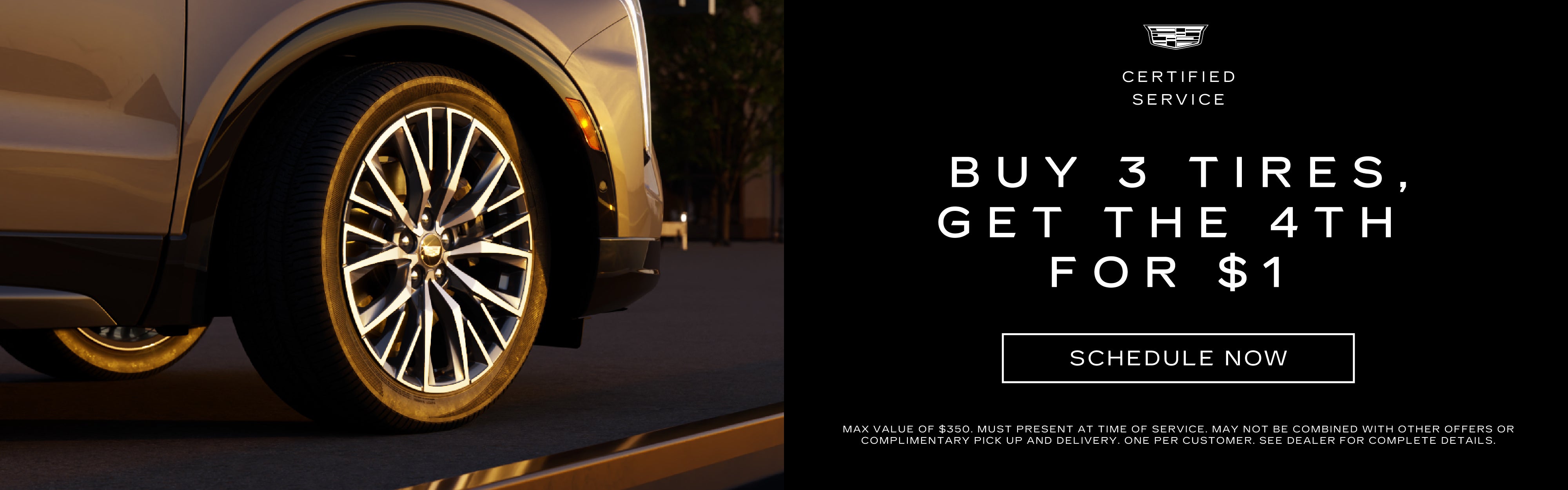 Buy 3 Tires, Get 4th for $1 