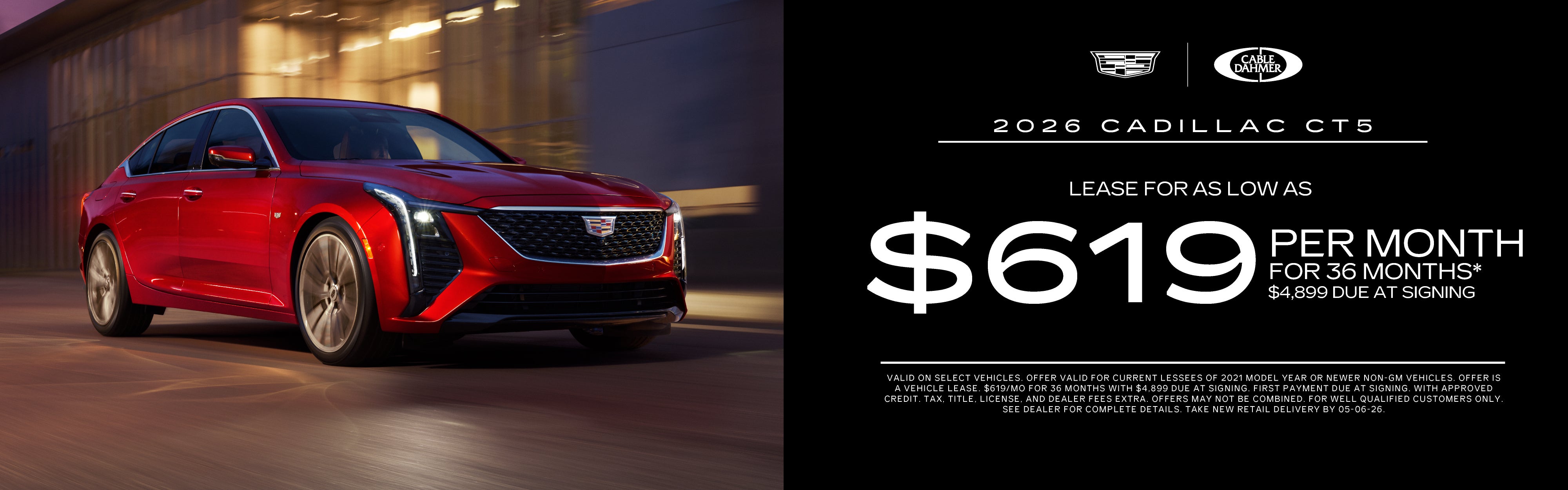 Lease as low as $619/mo for 36 months with $4,899 due at sig