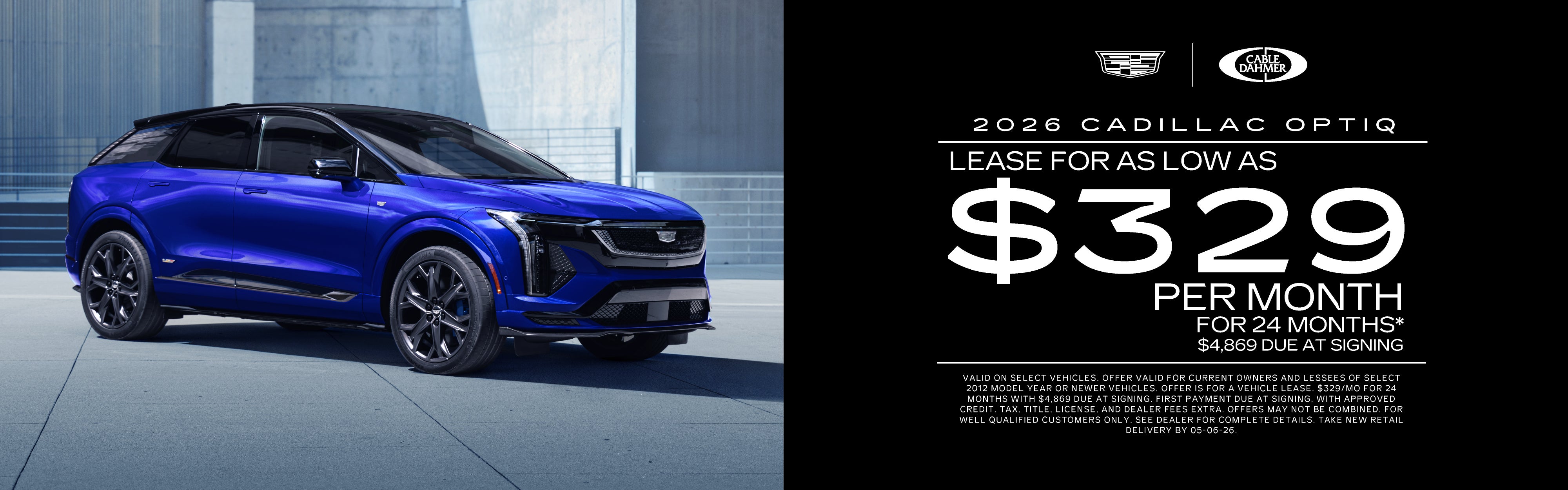 Lease as low as $329/mo for 24 months with $4,869 due at sig