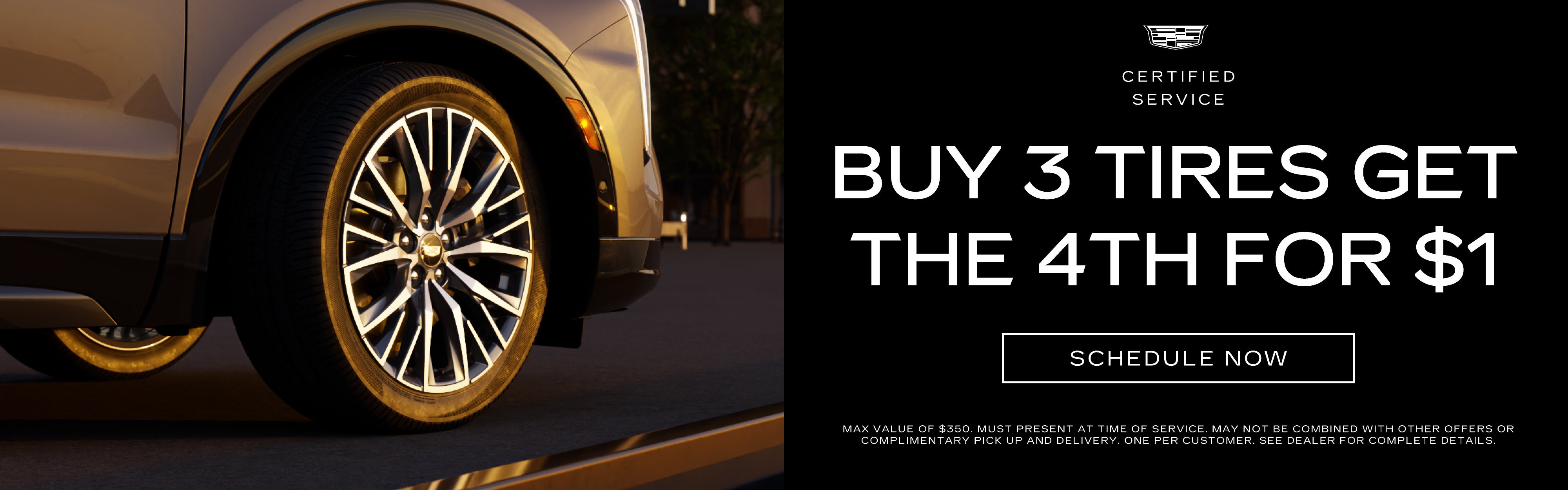 Buy 3 Tires, Get 4th for $1