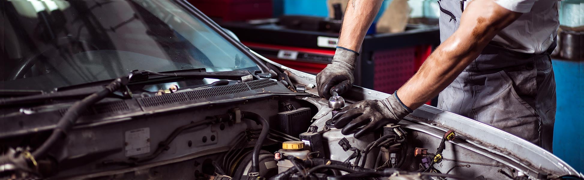 Cadillac vehicle receiving service at Cable Dahmer Cadillac of Kansas City